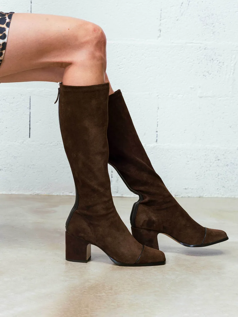 Nomasei suede knee boots